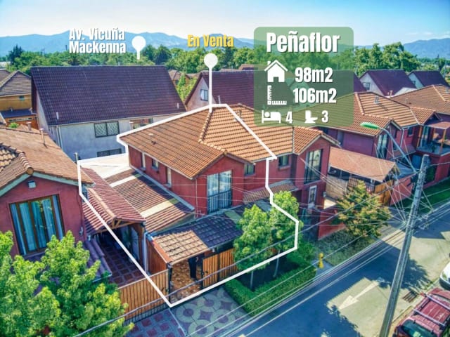 Casa 4 dormitorios en venta en Peñaflor, 4 dormitorios, 98 m² — vista principal