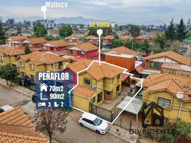 Casa a la venta en Peñaflor - a pasos de próximo metrotrén., 3 dormitorios, 72 m² — vista principal