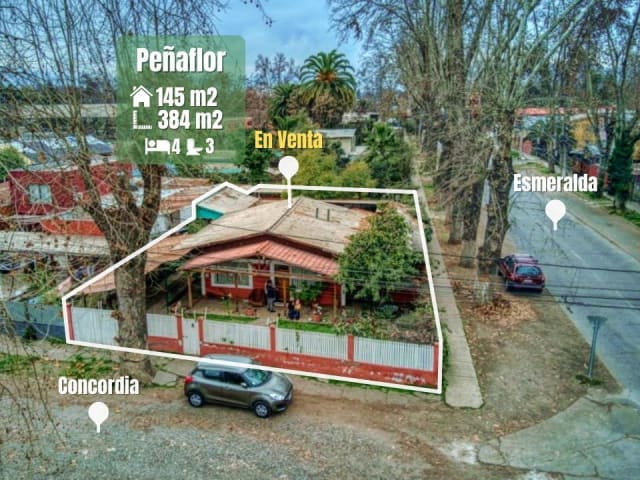 Casa con quincho en venta en Peñaflor, 4 dormitorios, 145 m² — vista principal