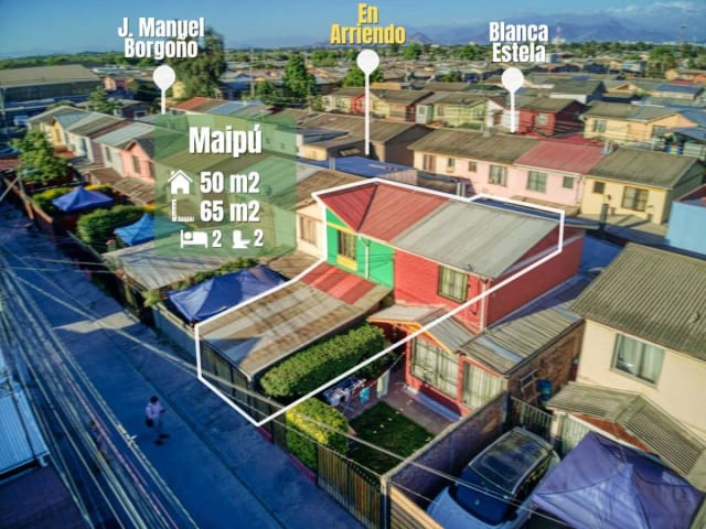 Casa con terraza en venta en Maipú, 2 dormitorios, 65 m² — vista principal