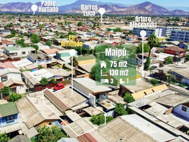 Casa en venta en Maipú, 3 dormitorios, 130 m² — vista principal