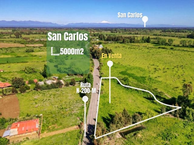 Parcela barata en San Carlos, 5000 m² — vista principal