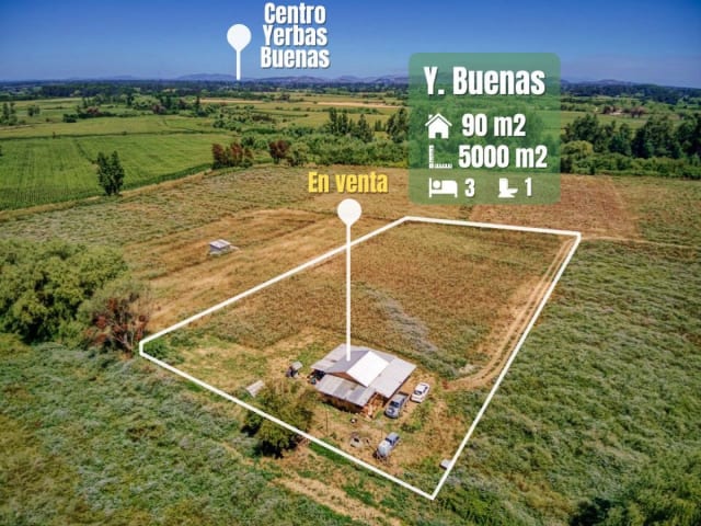 Parcela barata en Yerbas Buenas, 3 dormitorios, 5000 m² — vista principal