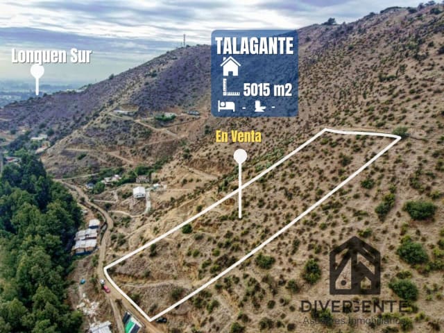 Parcela en venta en Talagante - Vista espectacular, 5015 m² — vista principal