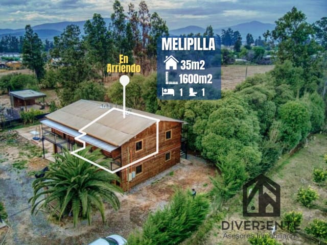 Departamento en arriendo en Melipilla - Máx 2 personas., 1 dormitorios, 35 m² — vista principal