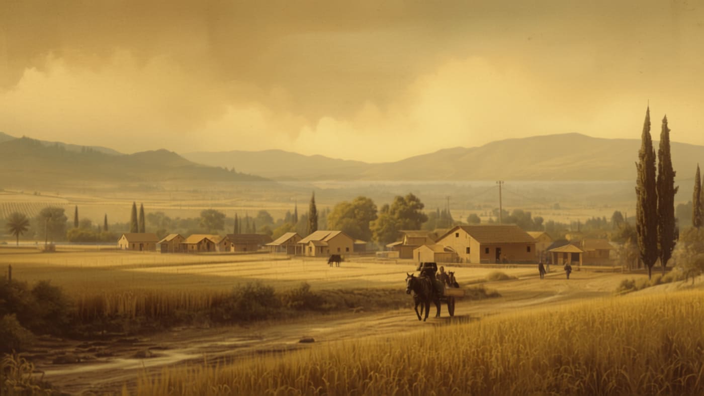 El Monte antiguo: aldea huasa de adobe y viñas junto al río Mapocho, tierra de familias campesinas — historia y raíces de El Monte · Divergente Propiedades