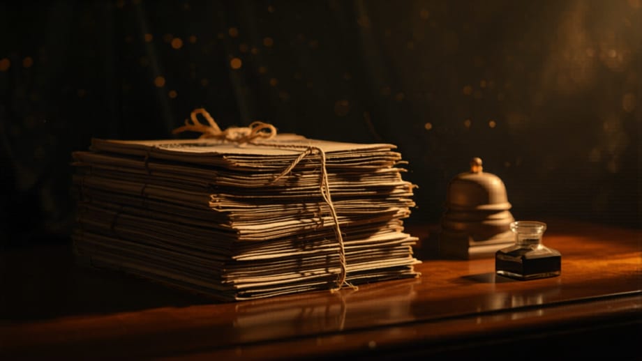 Carpetas y documentos de la propiedad ordenados sobre un escritorio