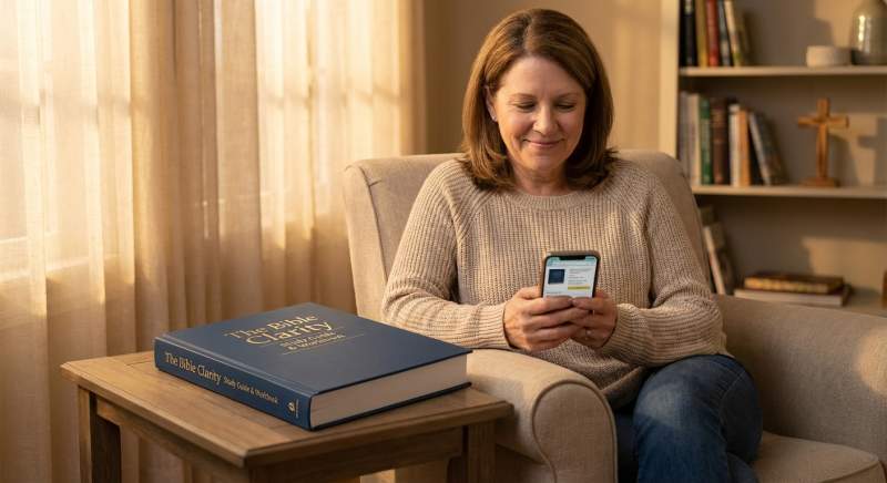 Women studying the Bible together
