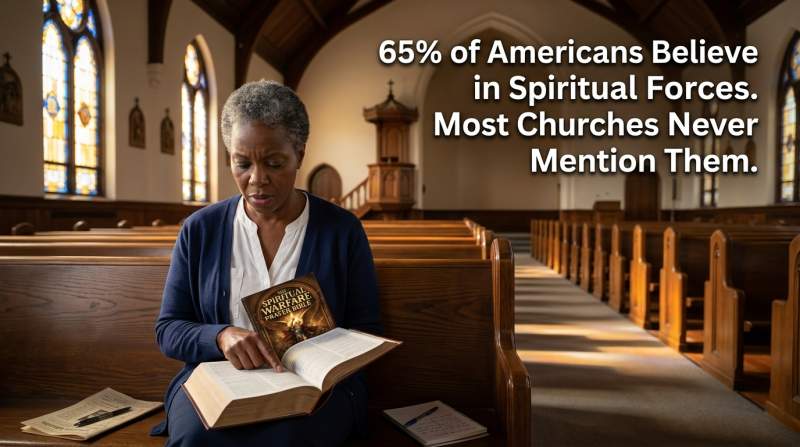 A woman reads Scripture she has attended church for thirty years and never heard preached