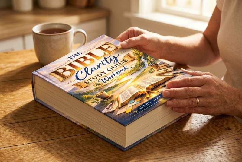 The Bible Clarity Study Guide and Workbook by Mary Halloway opened on a quiet morning — a complete all-in-one resource
