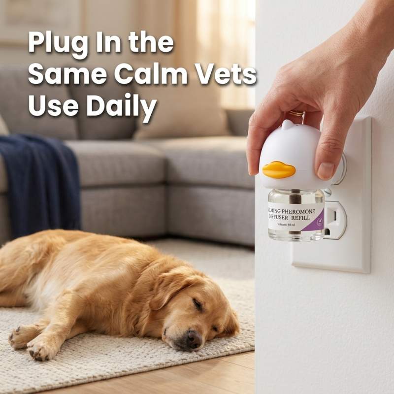 Pheronia diffuser being plugged in with calm relief — the simple mechanism explained
