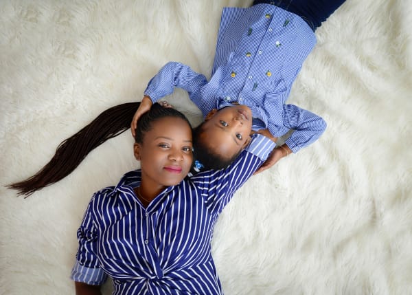 Family photography session in Montreal — beautiful studio family portrait