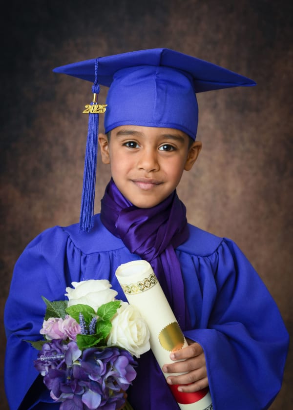 Graduation portrait photography in Montreal — cap and gown celebration portrait