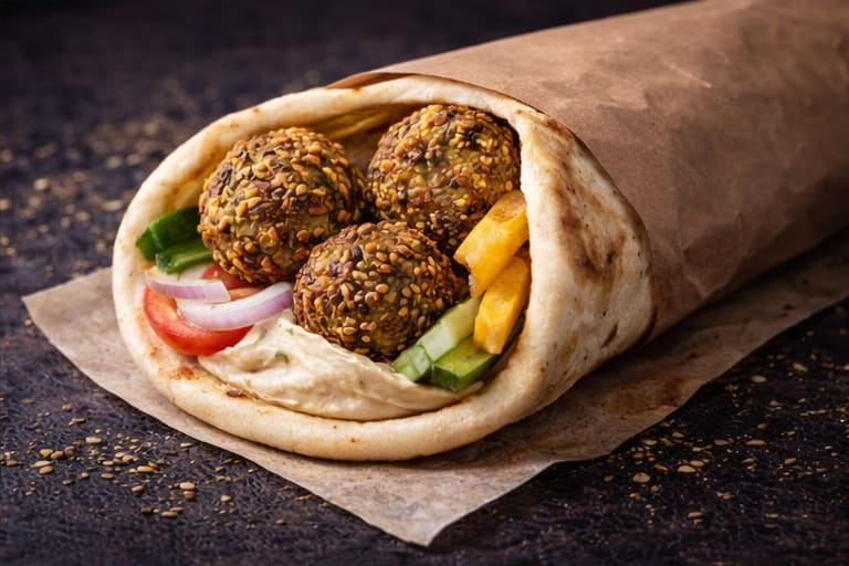 Falafel wrap