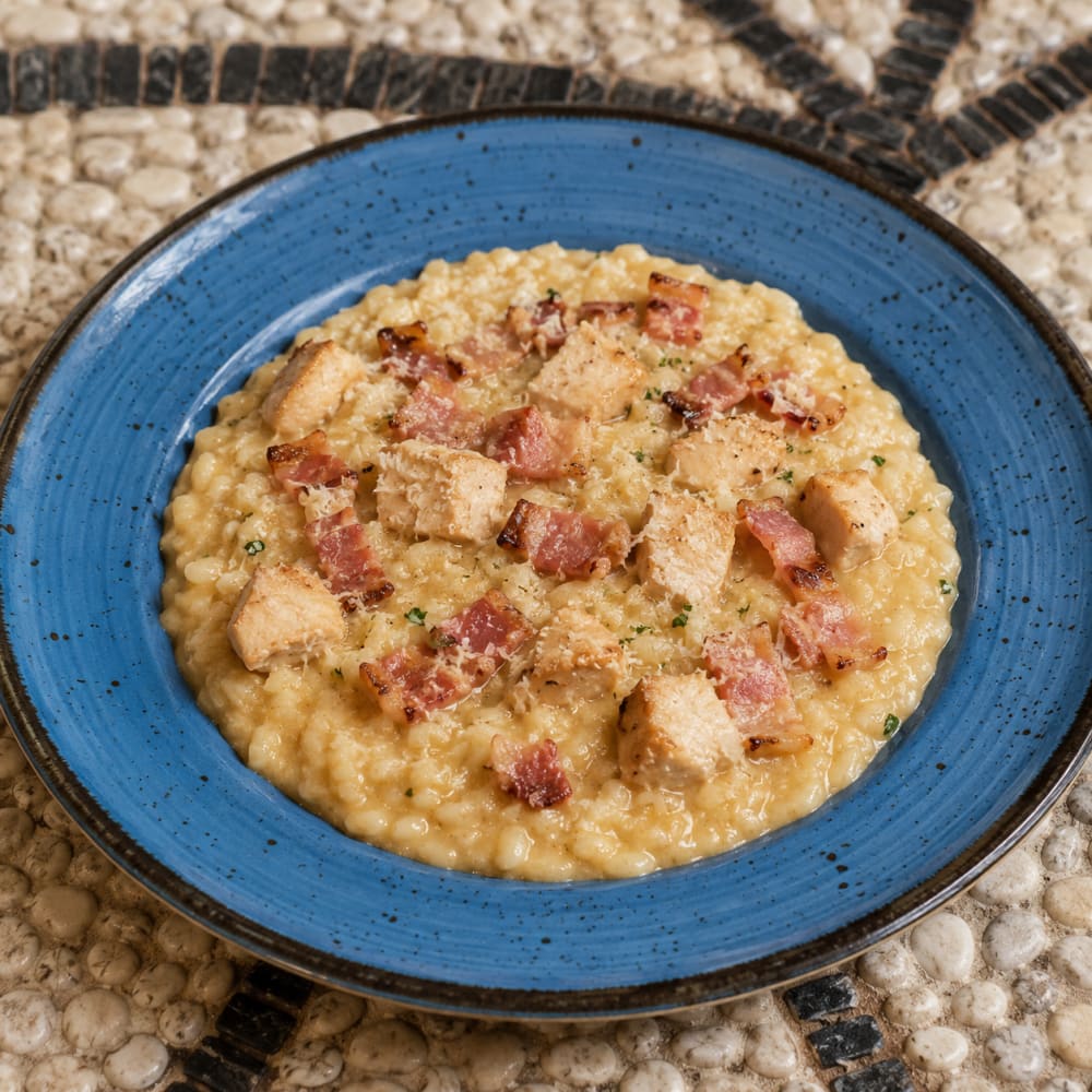 Chicken & bacon risotto