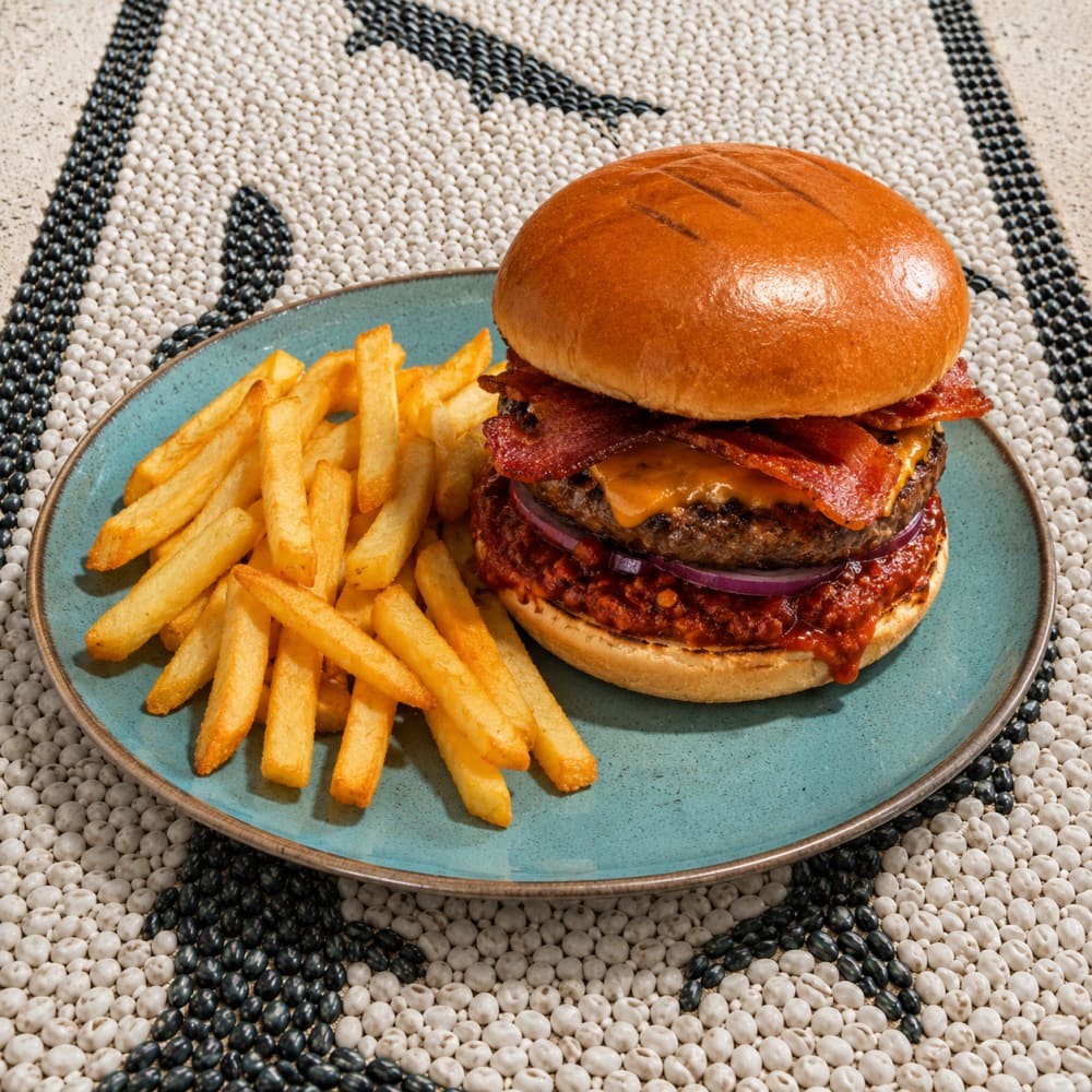 Mexican chilli burger
