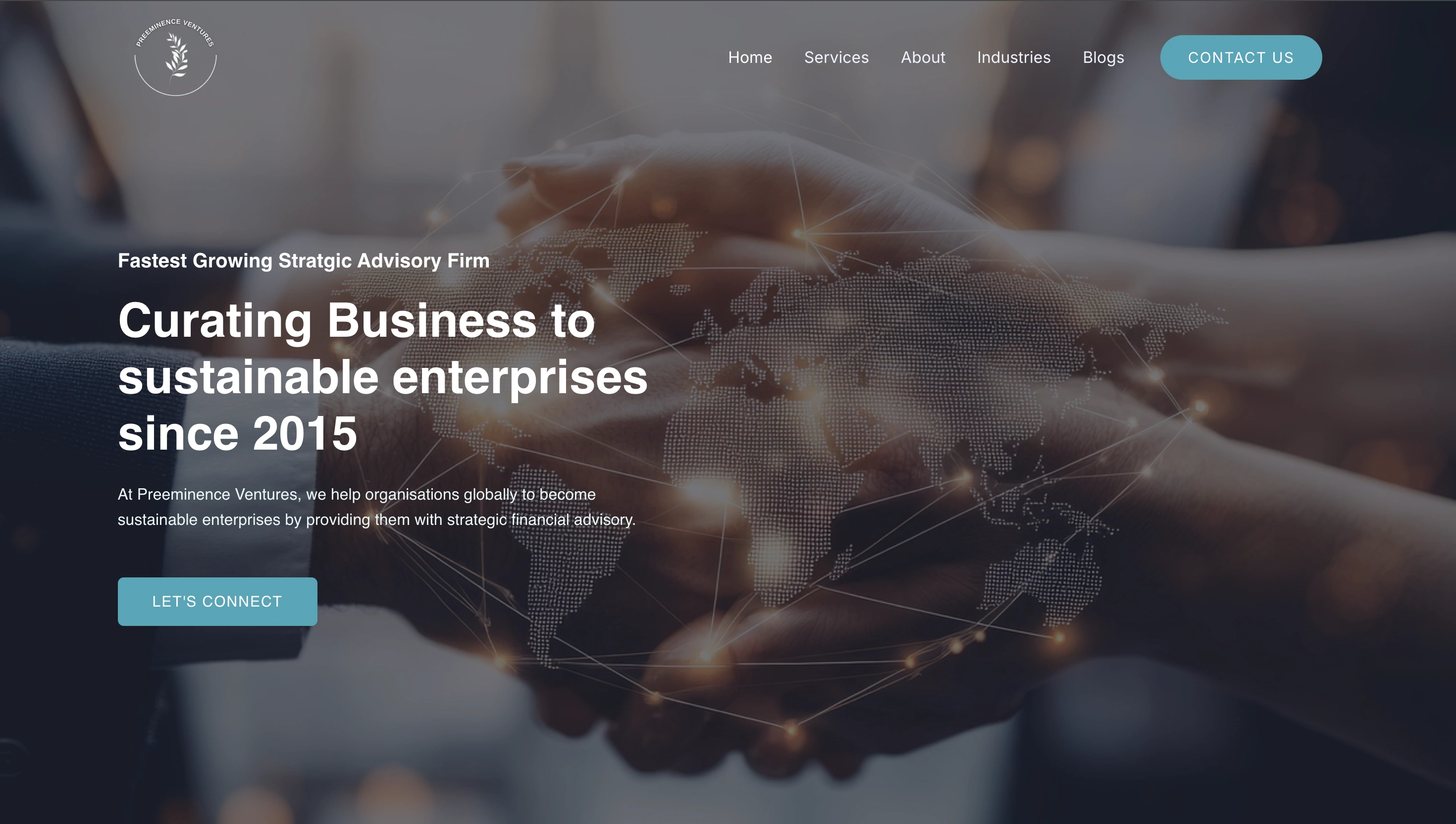 Preeminence Ventures website preview
