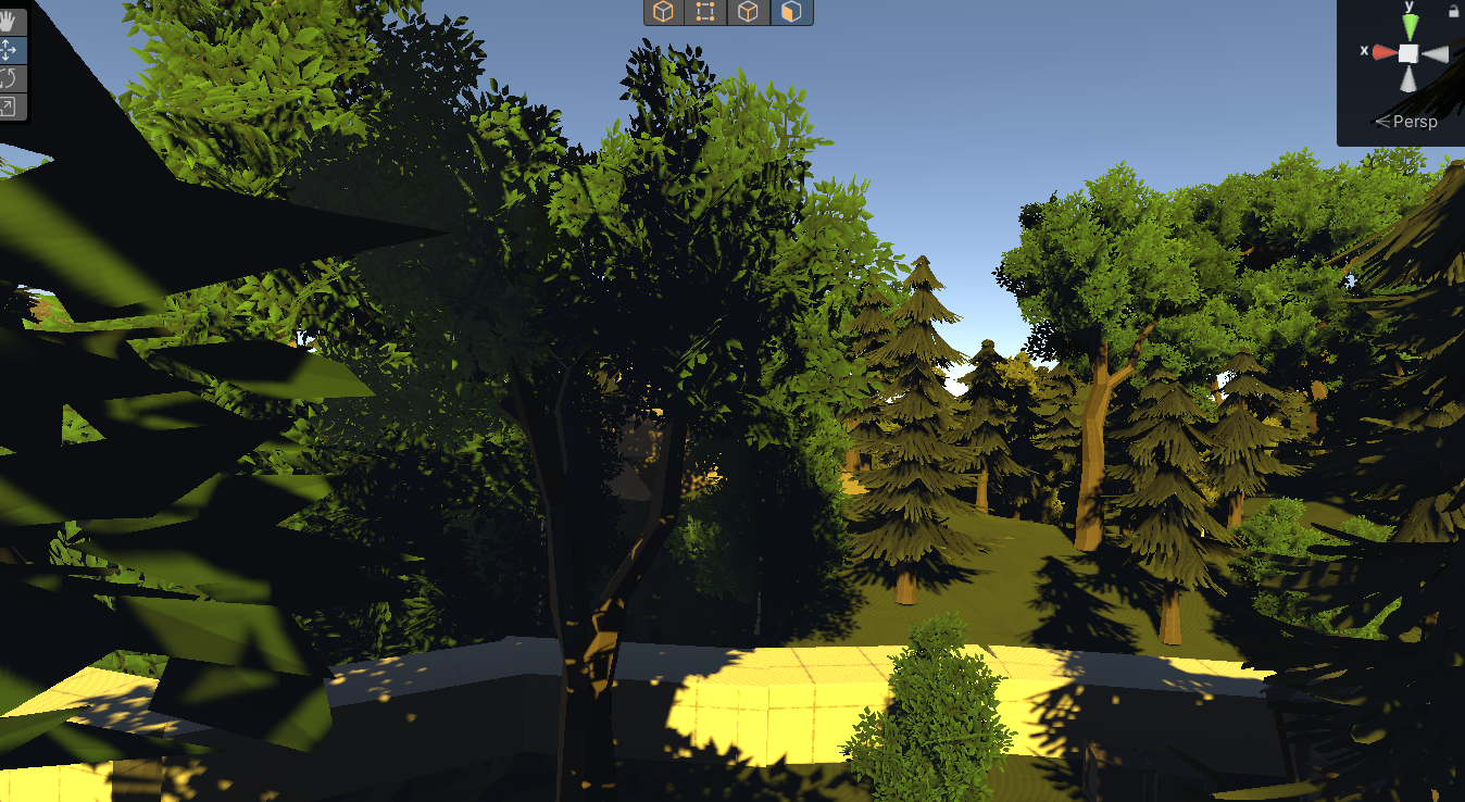 Forest — tree canopy and path