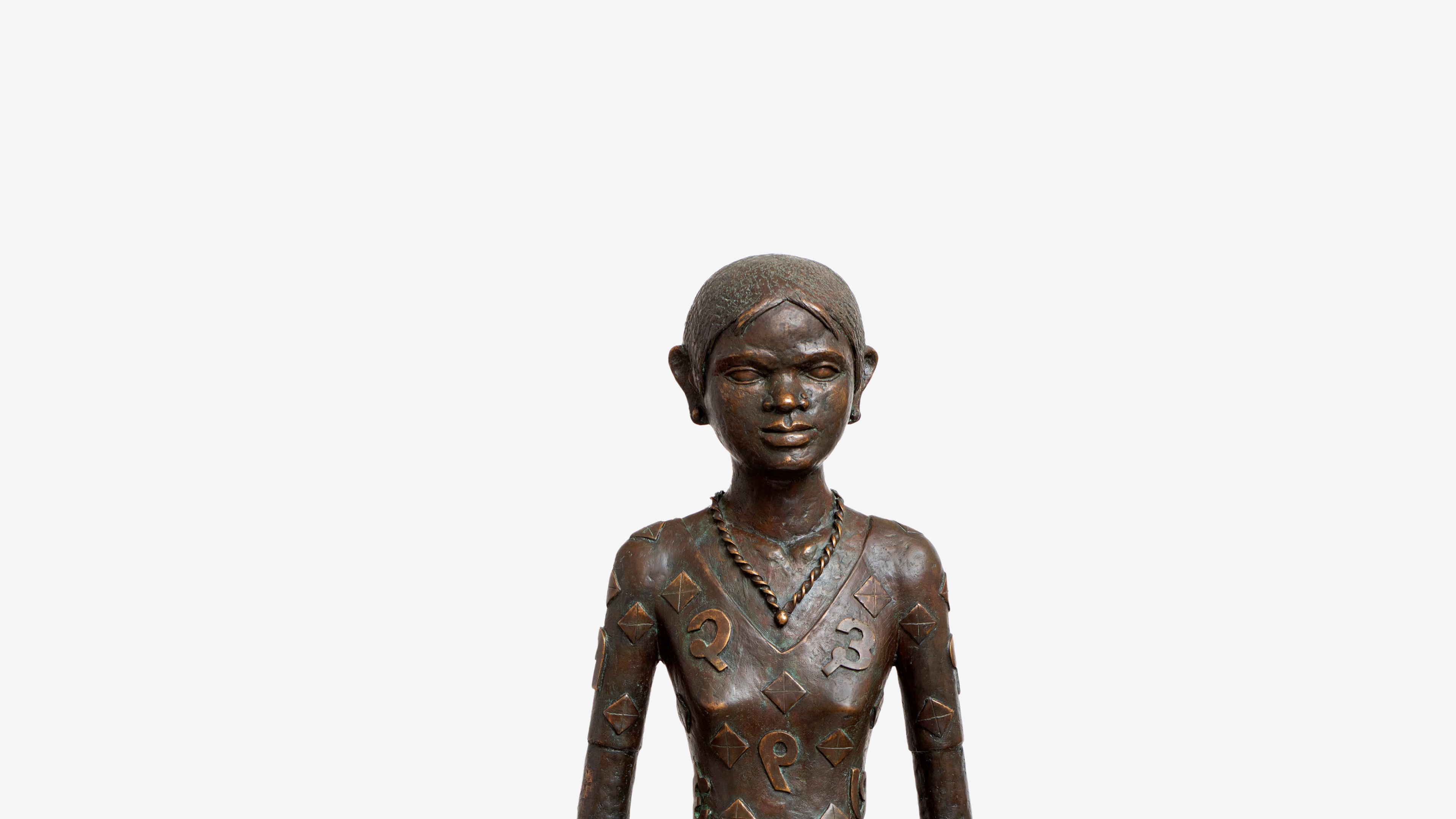 Girl with Alphabets & Numbers