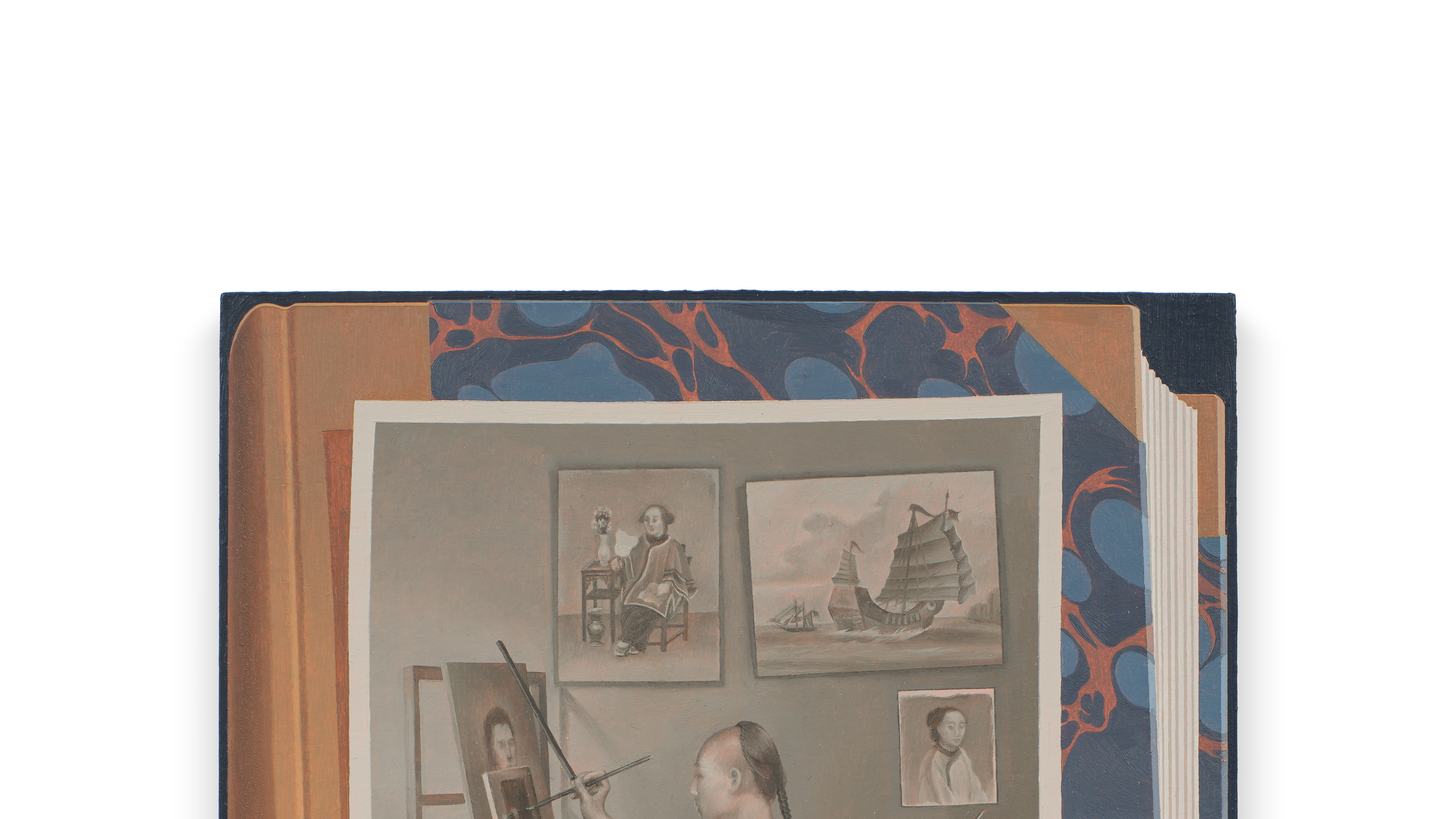 Color study (Qing dynasty painter in yellow)