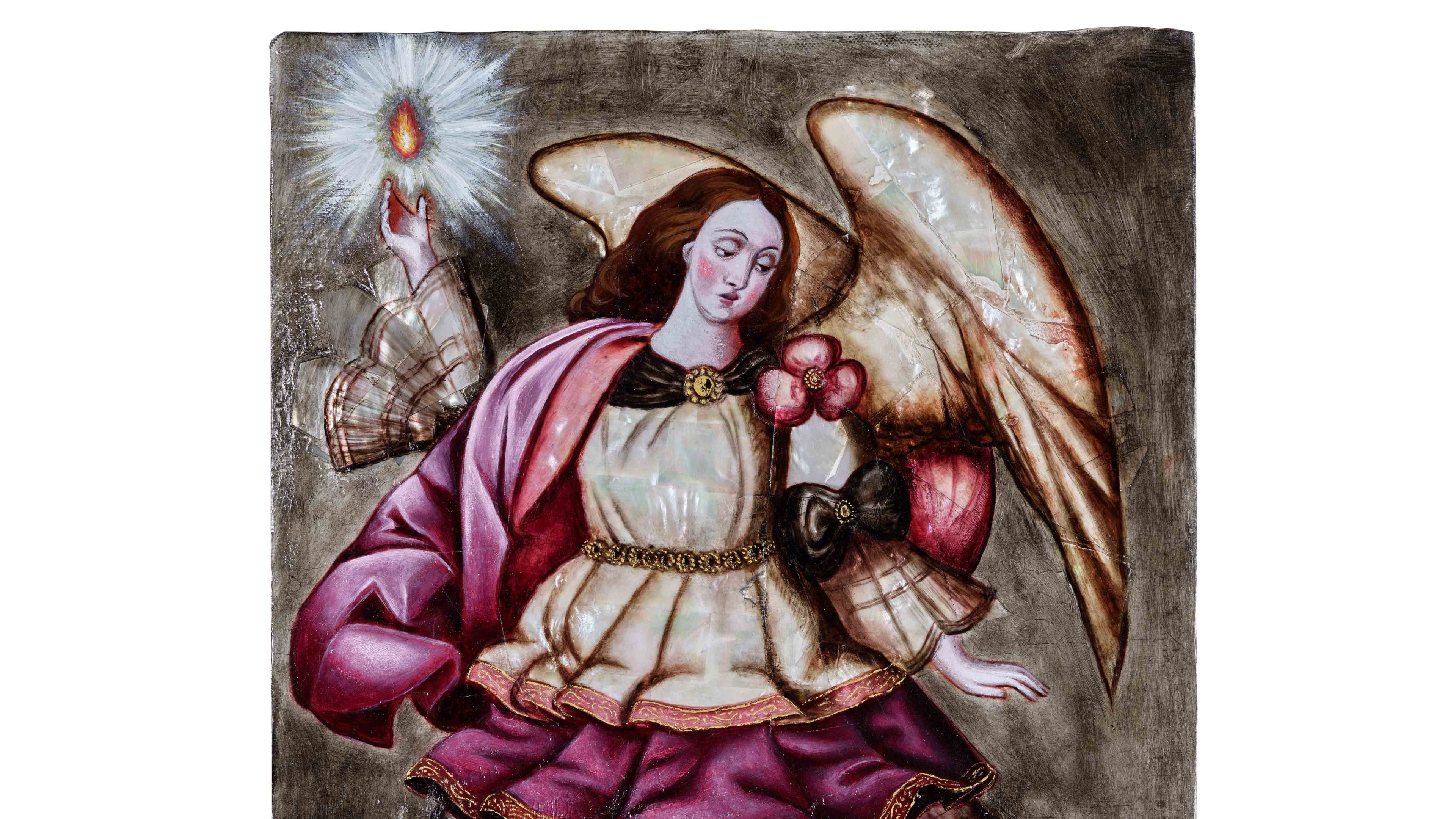 San Miguel Arcángel enconchado (angel)