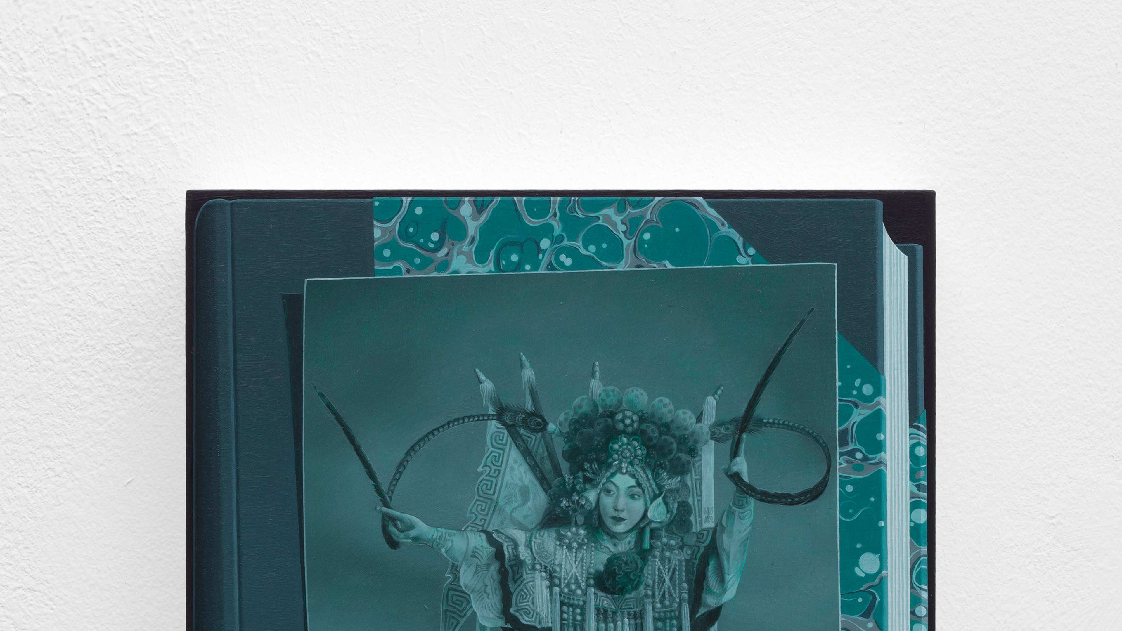 Color study (opera singer in green)