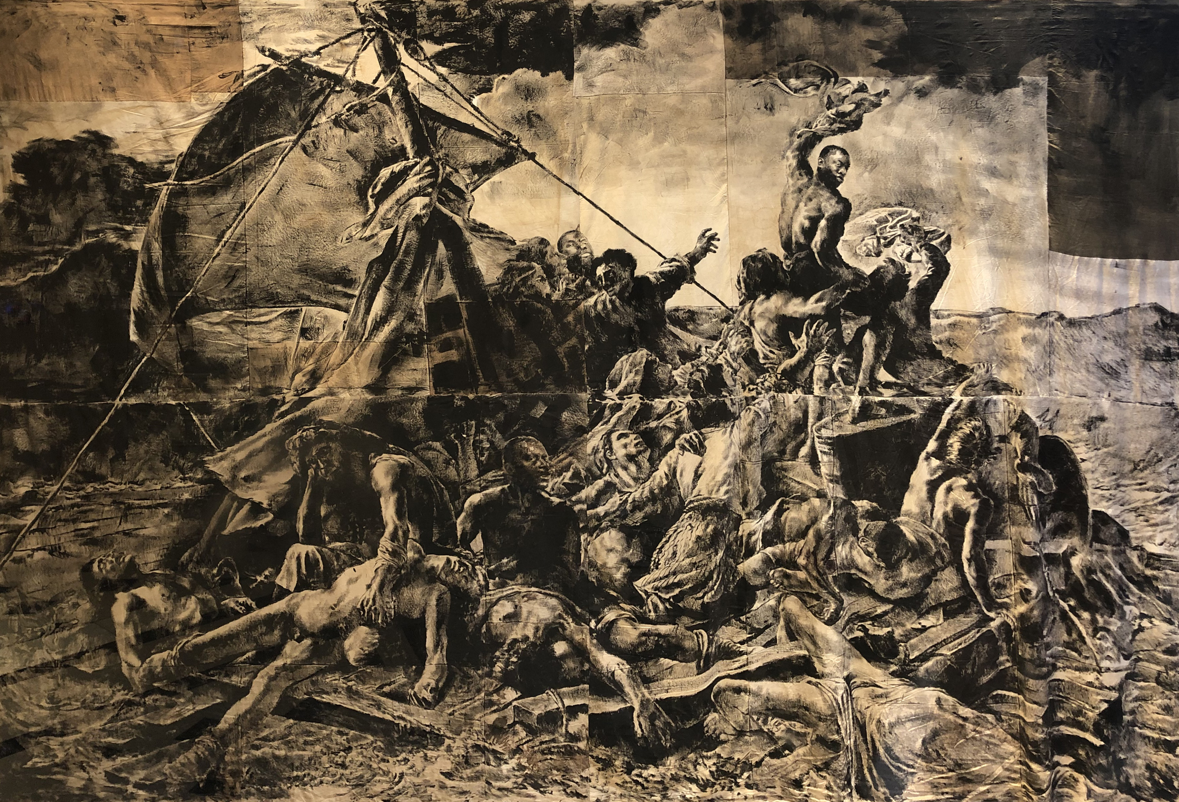 Le Radeau de la Méduse d'après Géricault
