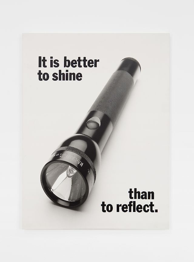 It is better to shine than to reflect
