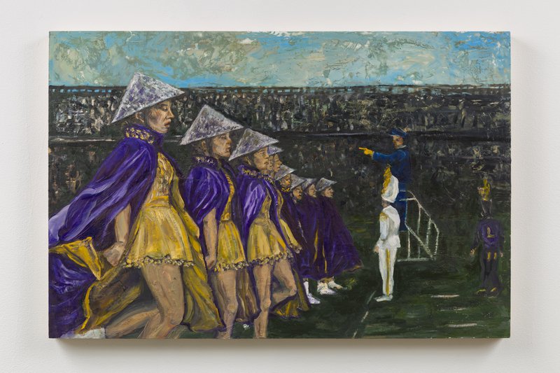 "Coolie capers to honor Chinese Bandits are performed by L.S.U. coeds at half time at game against R...