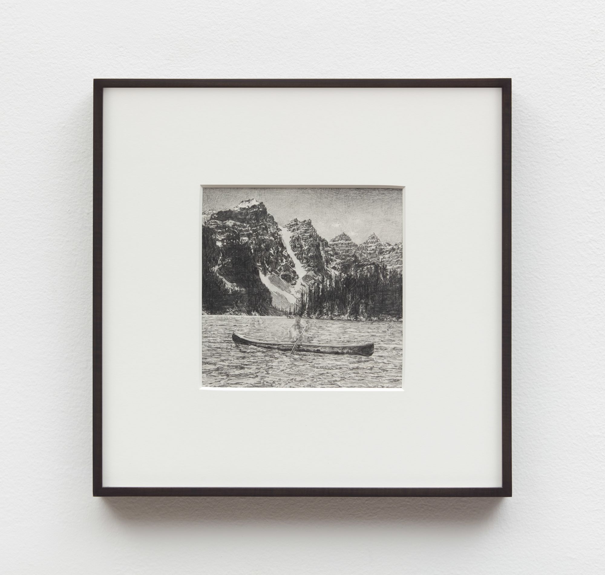 Untitled (Tseng Kwong Chi, Lake Moraine,Canada_Canoe Mountain, Alberta, 1986)