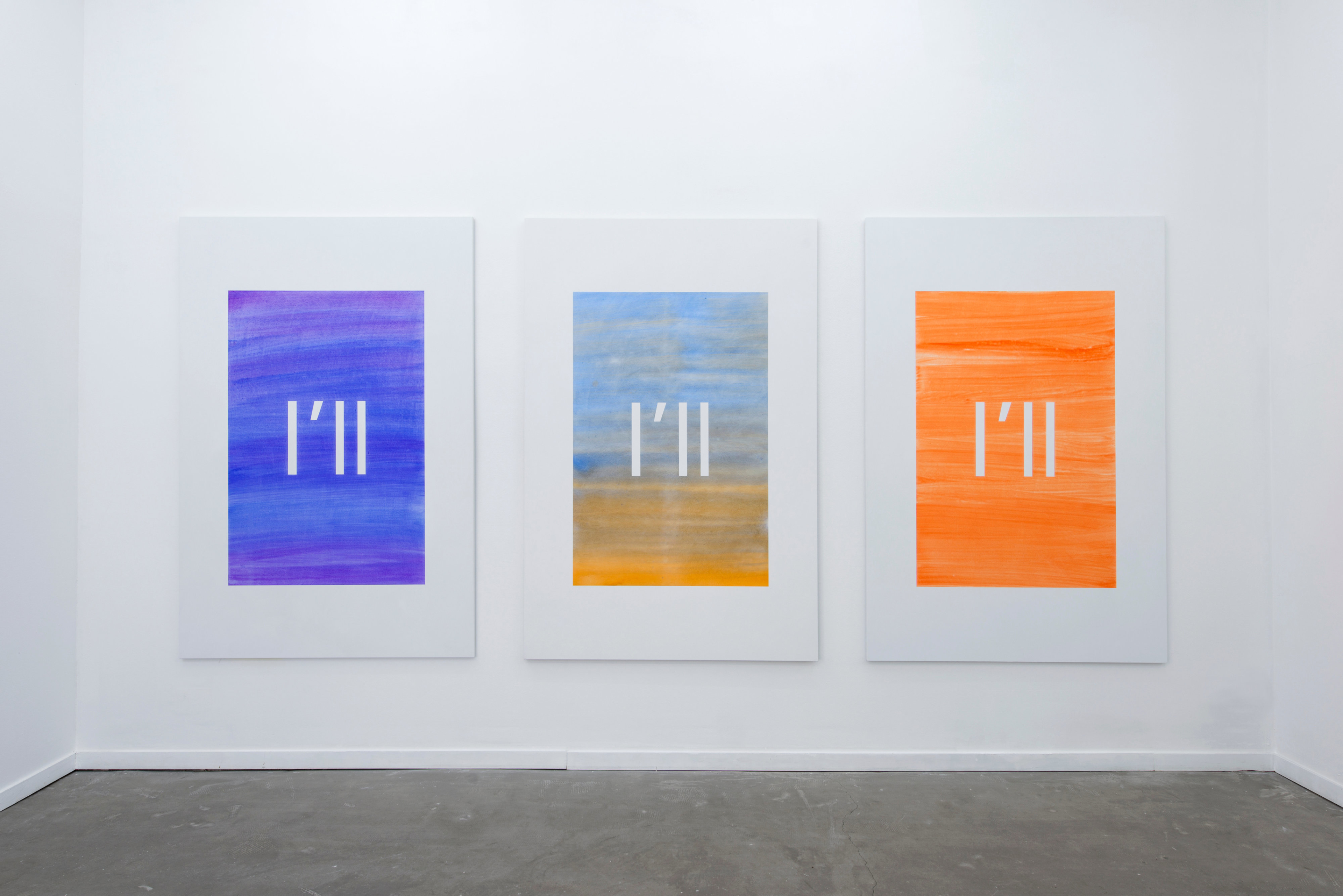 I'll (cobalt blue, permanent yellow orange)