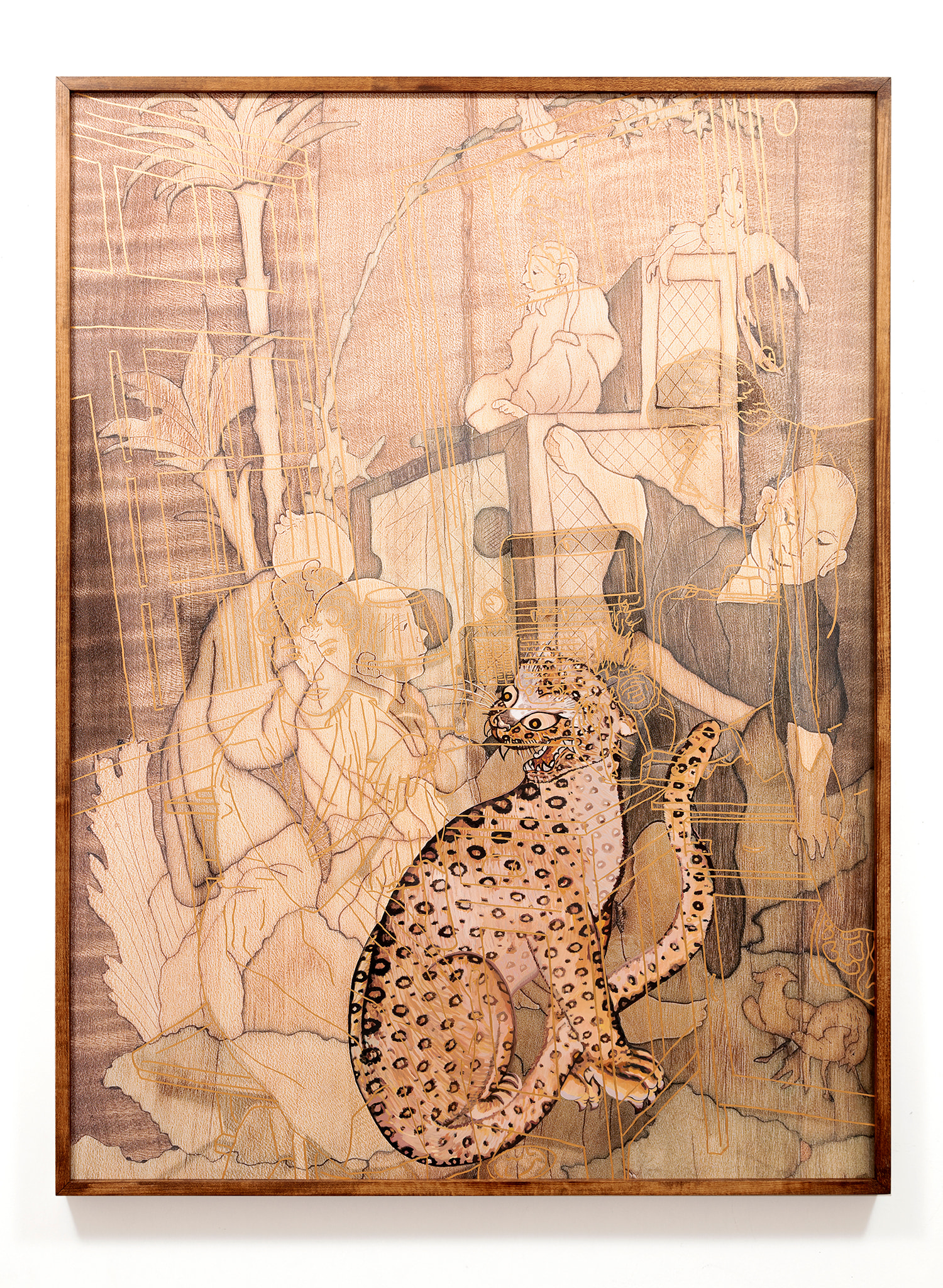 tiger with families across the ocean