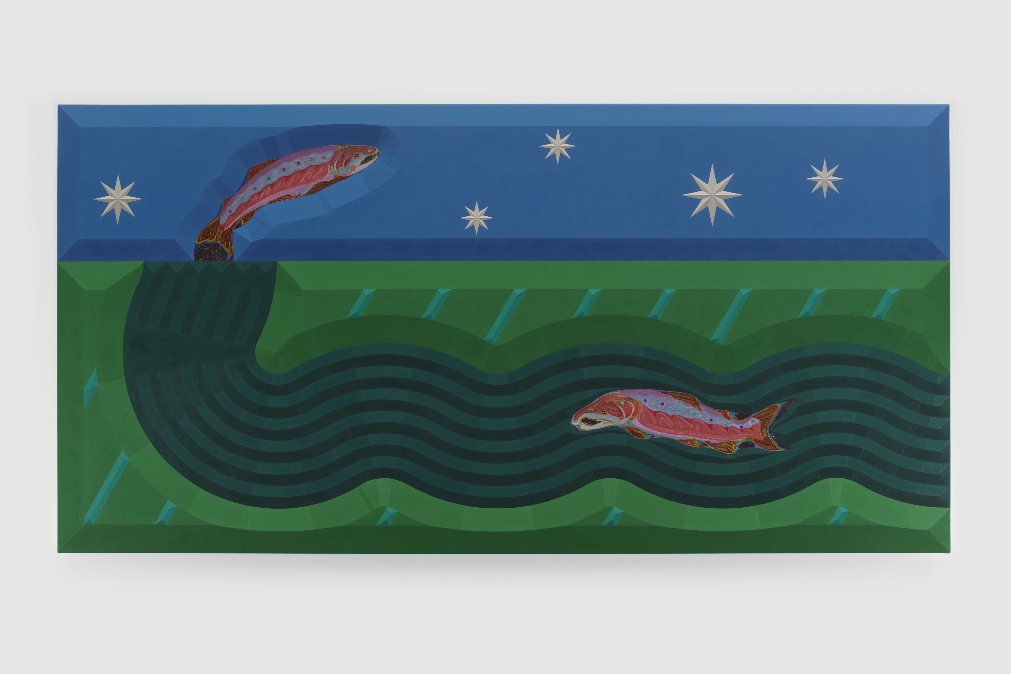 Beatiﬁed Salmon in Sheer Landscape