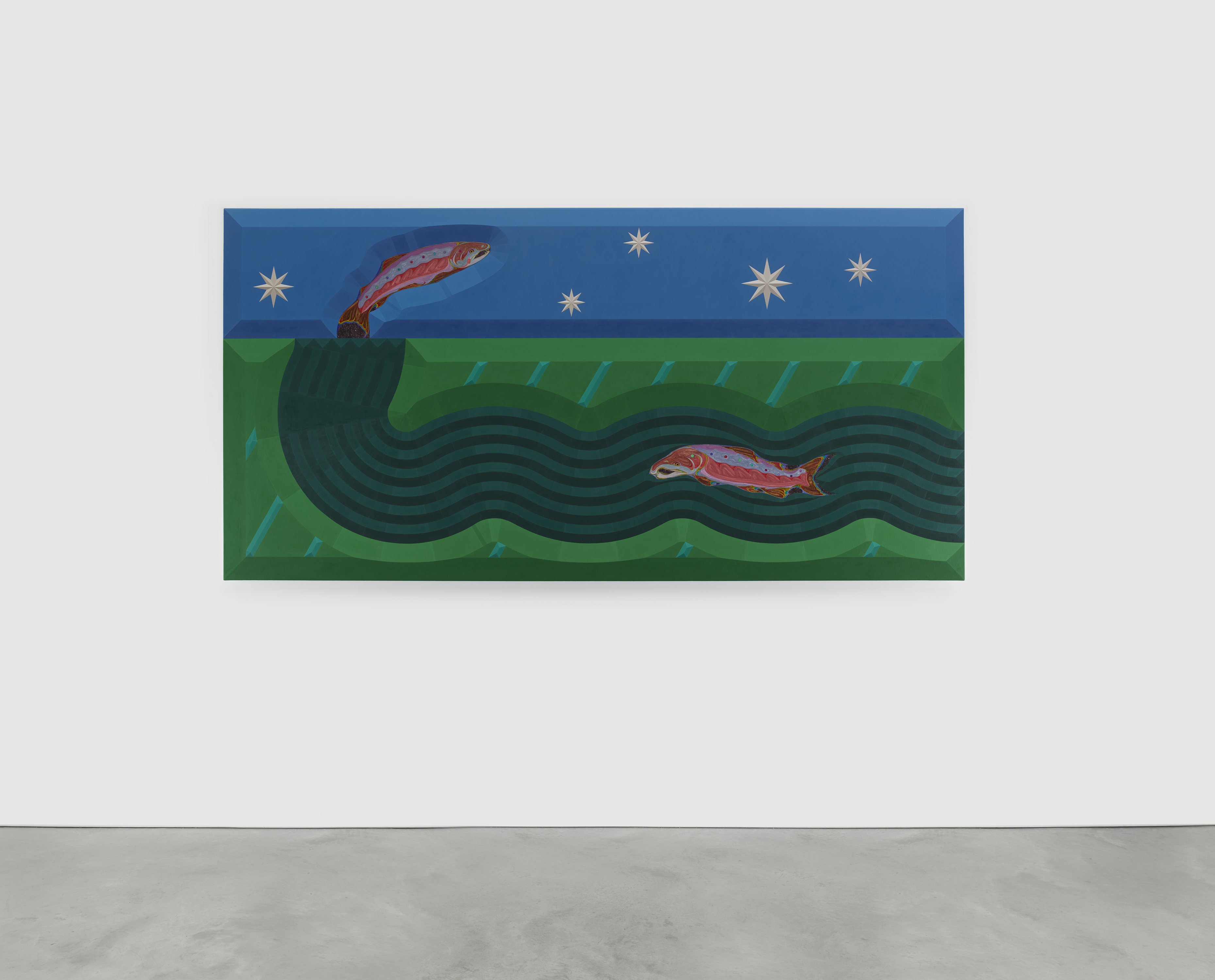 Beatiﬁed Salmon in Sheer Landscape