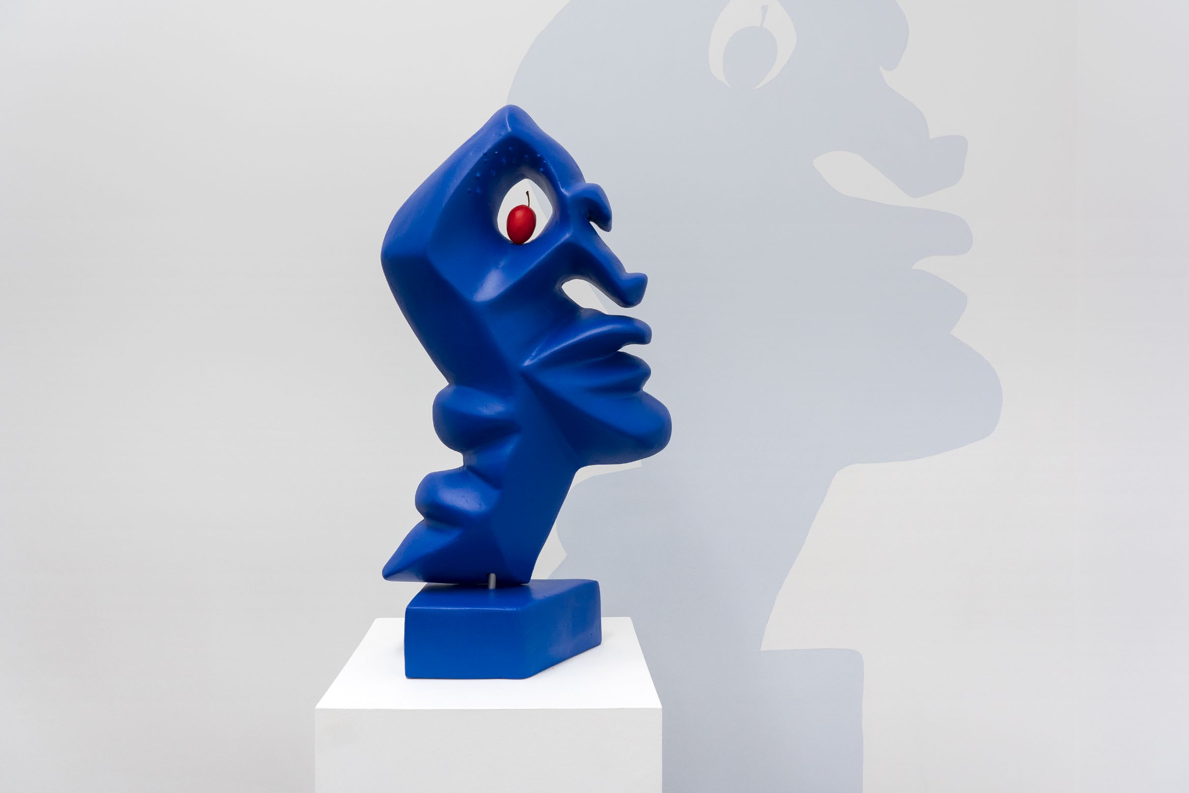 Blue Skull With At Least A Cherry