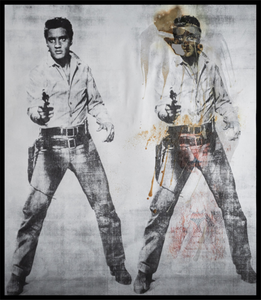 Self Portrait of You + Me (Elvis and bleeding crotch)