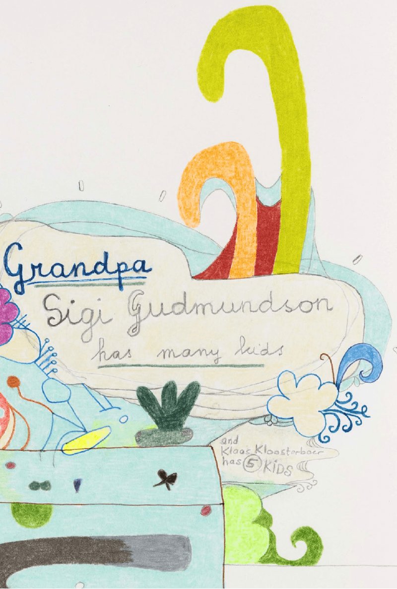 Grandpa Sigi Gudmundson (design for wall painting and wood object)