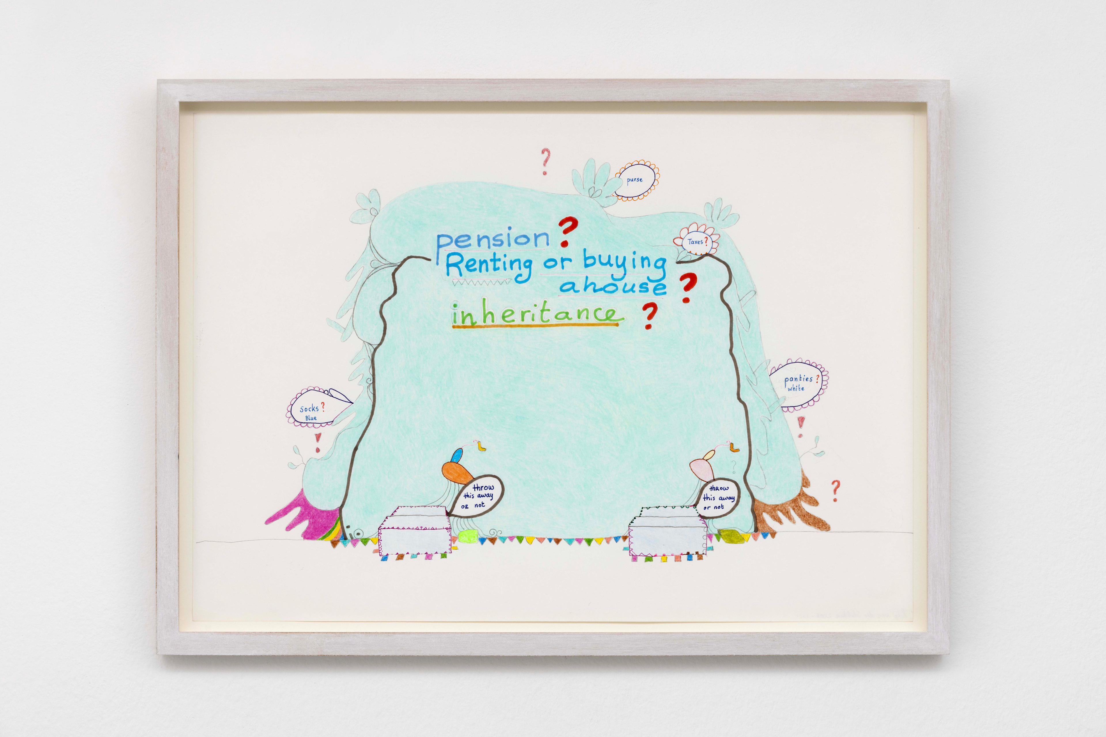 Renting or Buying (design for wall-painting and wood objects)
