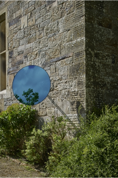 Blues reflecting the greens