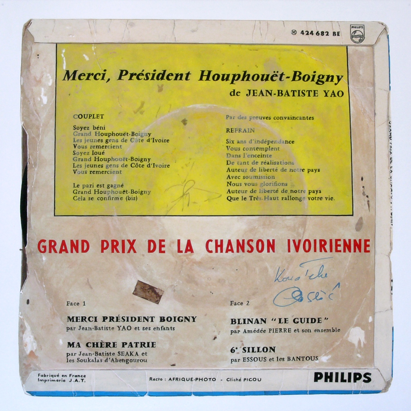 6éme sillon, verso