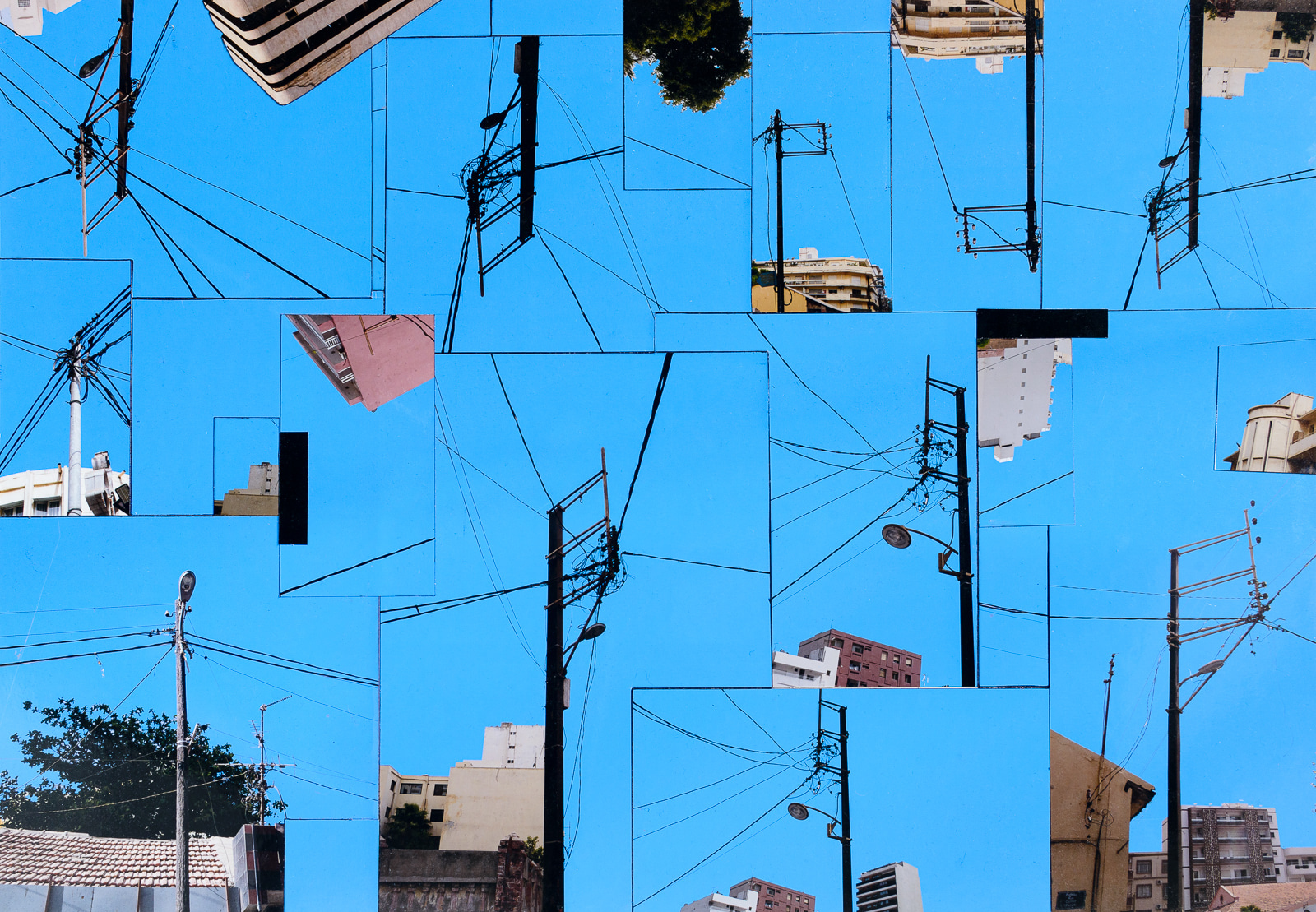 Composition, Etude pour Un grand ciel bleu #2