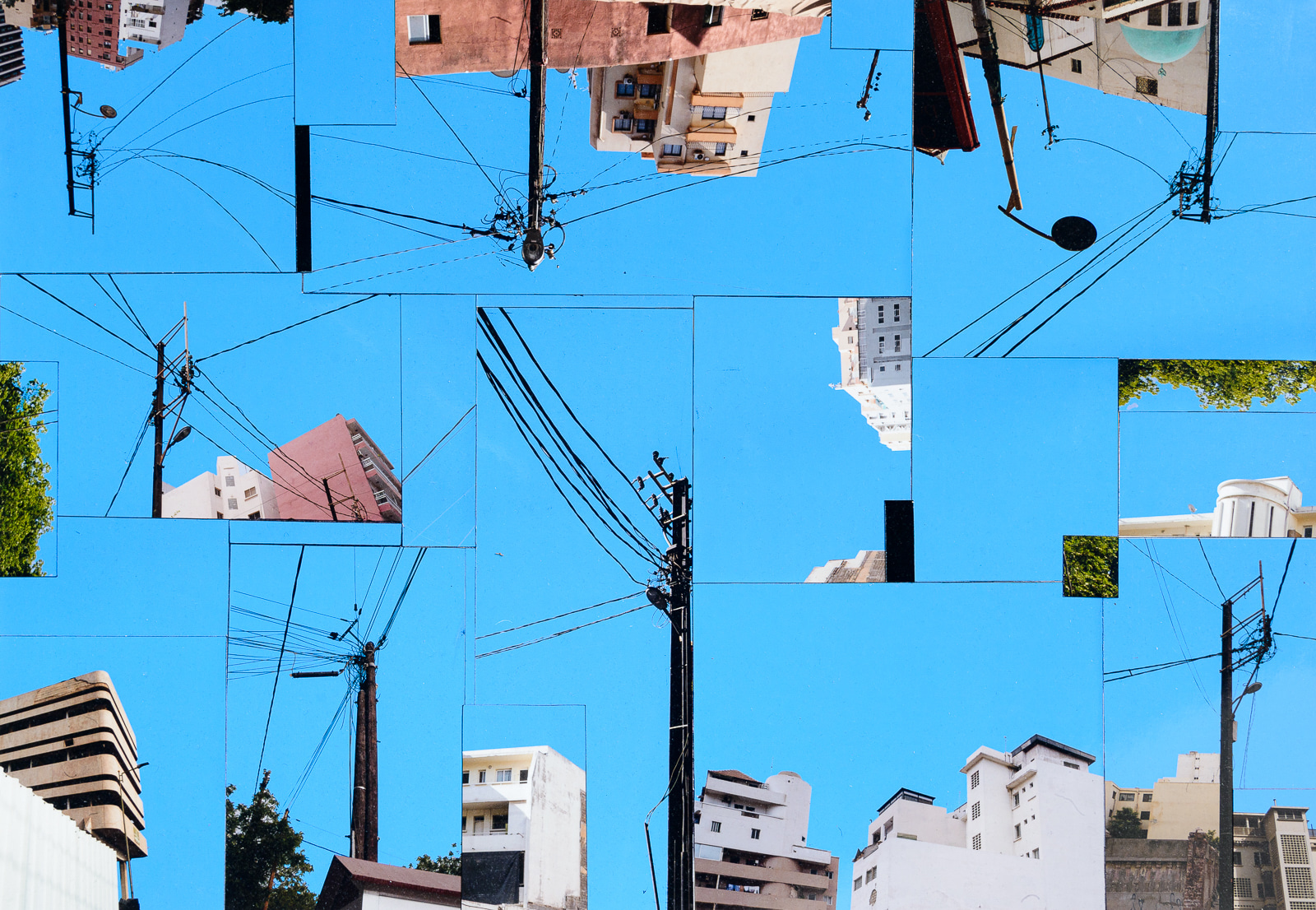 Composition, Etude pour Un grand ciel bleu #3
