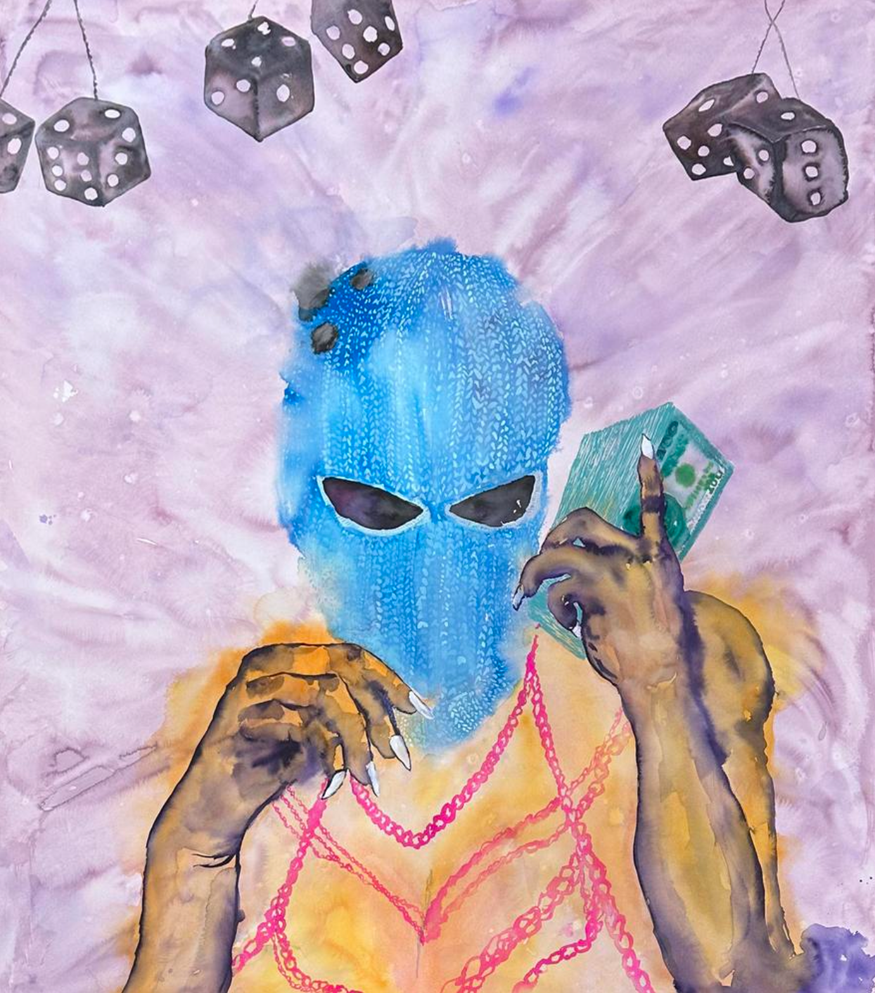 Bank Robber + Money Stacks