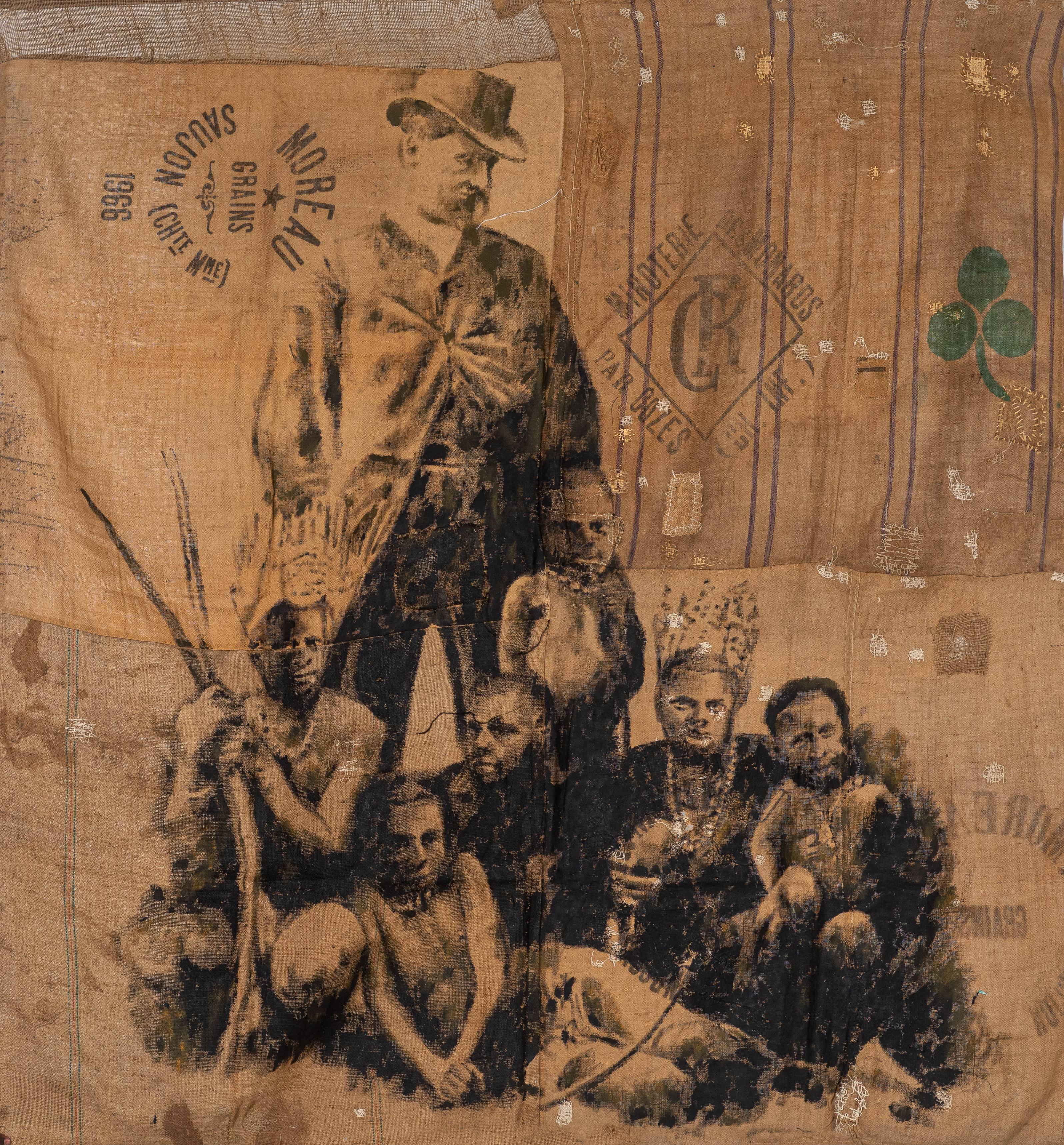 Guillermo Antonio Farini avec ses Earthmen,  - Série Barnum