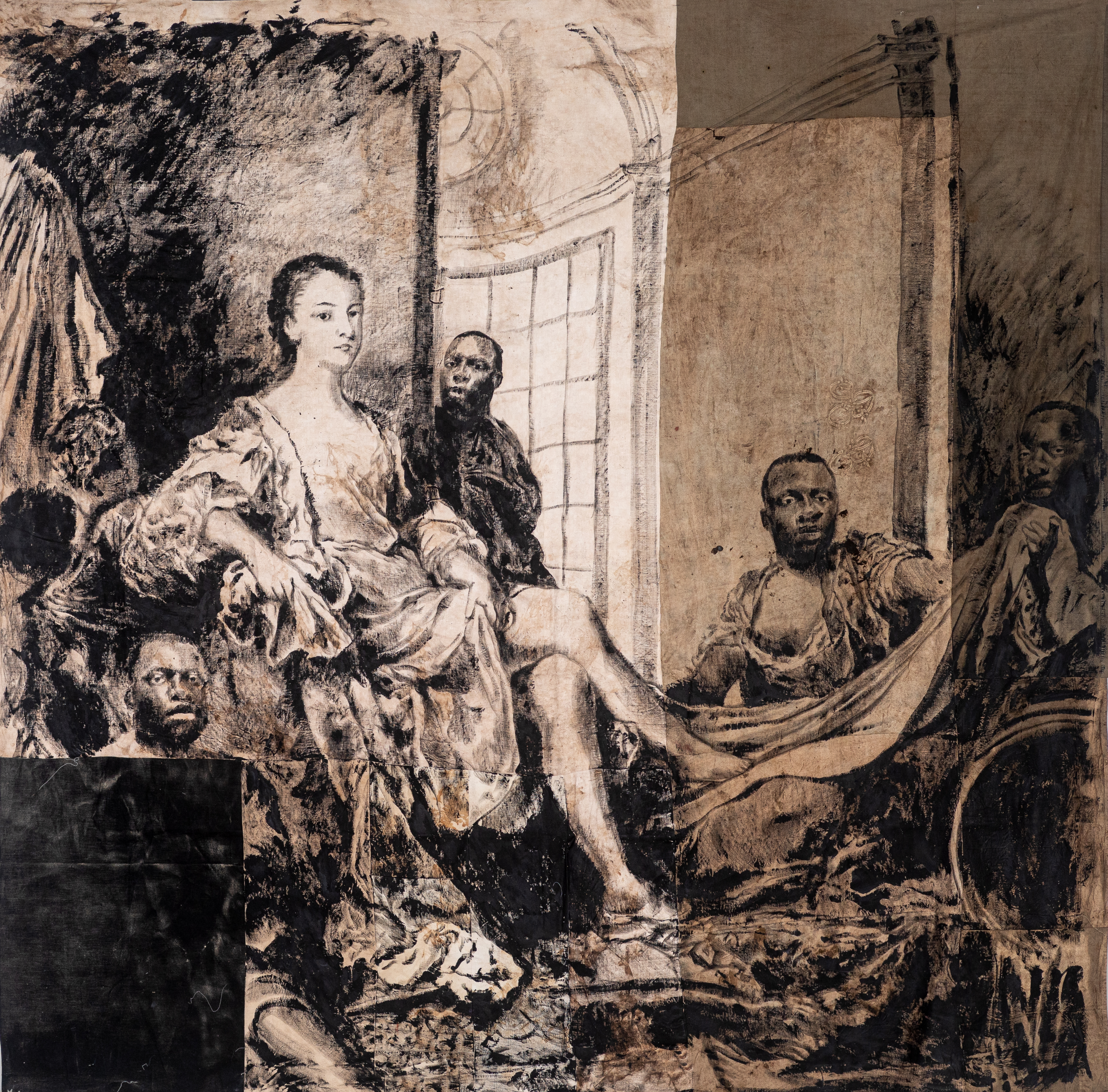 Mademoiselle de Clermont en Sultane, after J.-M. Nattier - Série Modèle Noir