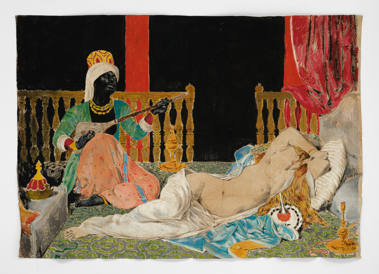 Odalisque à l'esclave, d'après Ingres