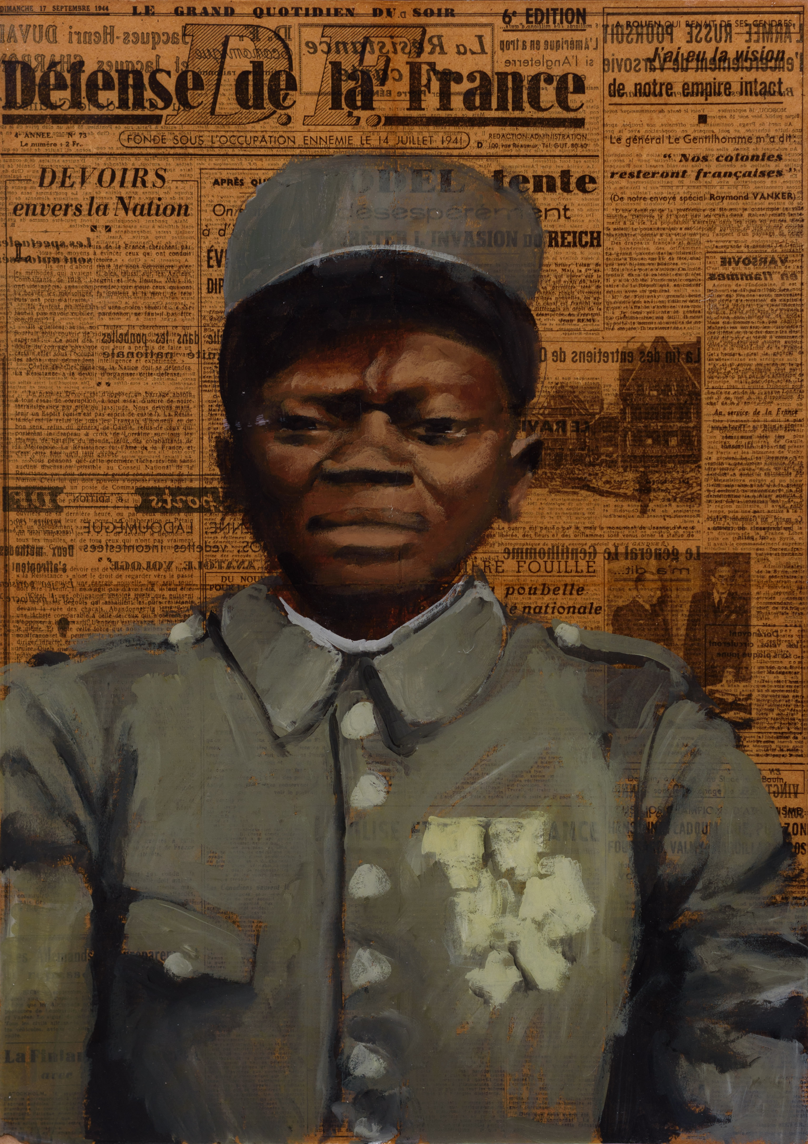 Soldat, médailles à la poitrine