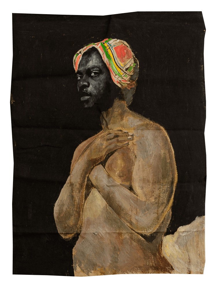 Une femme noire, artiste français