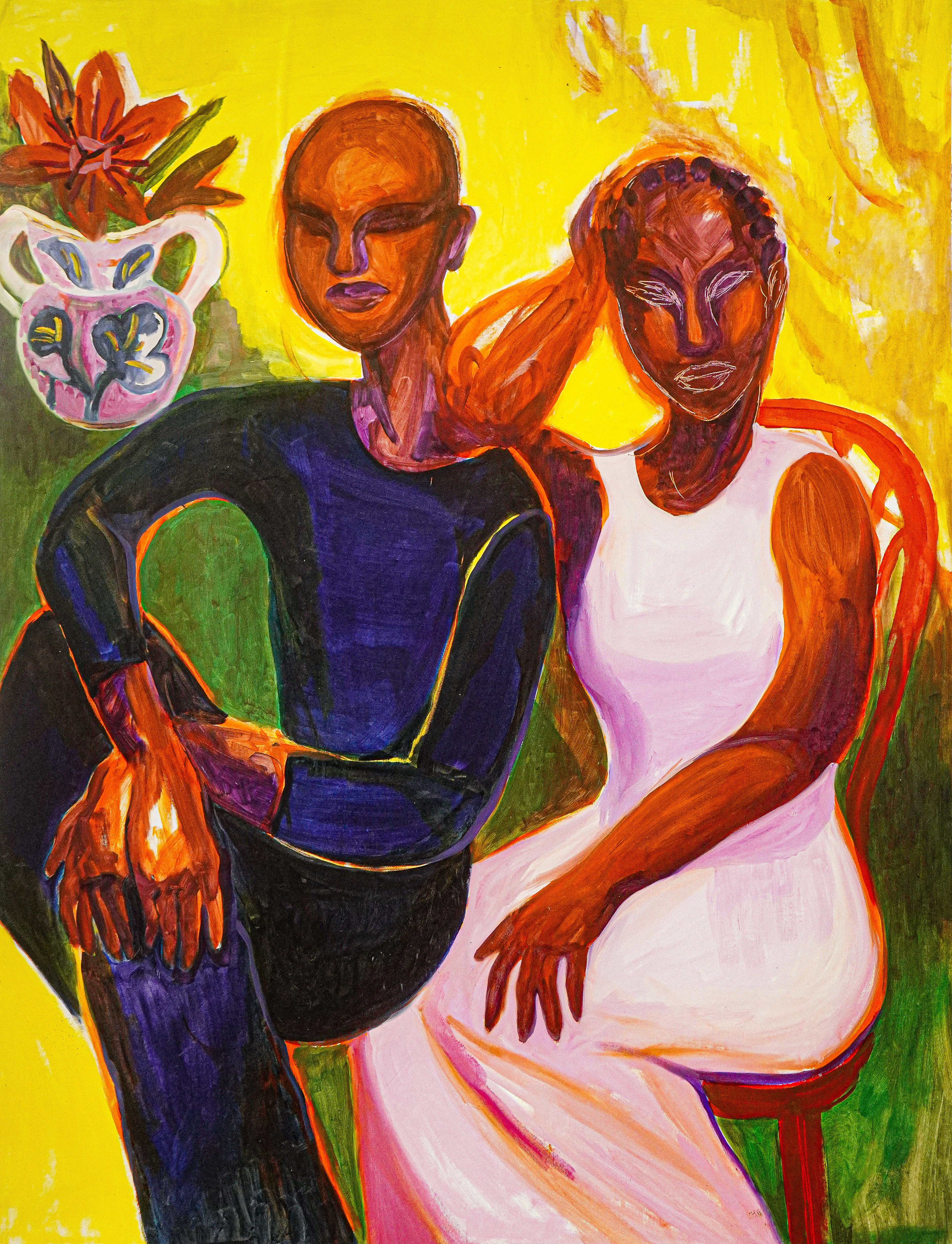 Mon cadeau pour toi, (Couple et passiflore)