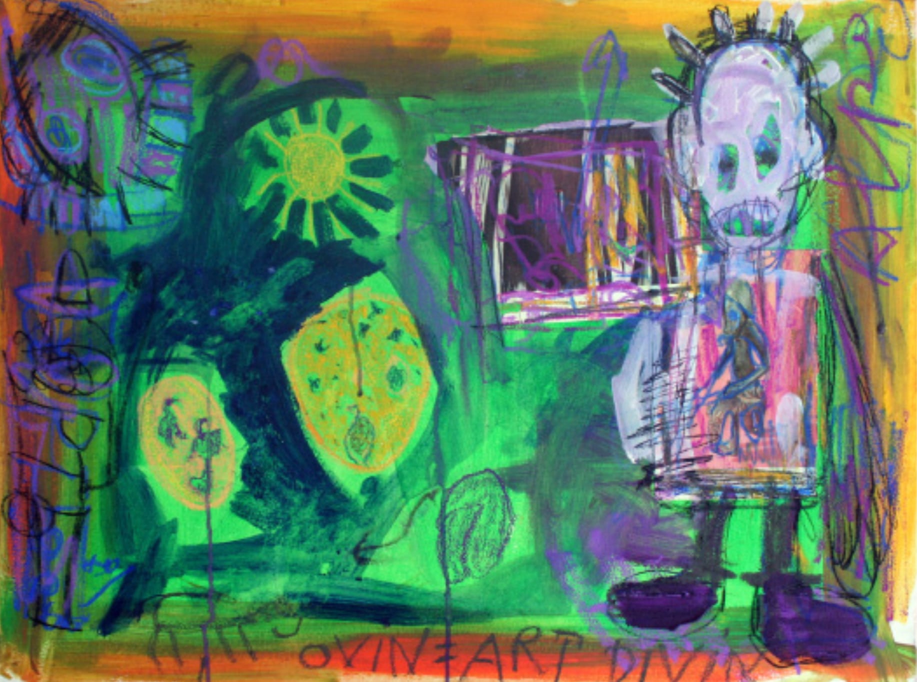 Ovin, Art, divin